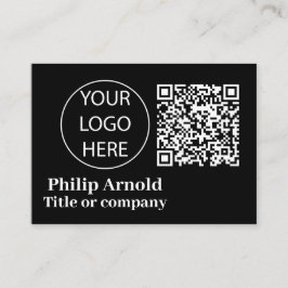 Kundenspezifische Logo- und QR-Code-Visitenkarte Visitenkarte