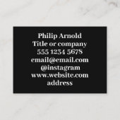 Kundenspezifische Logo- und QR-Code-Visitenkarte Visitenkarte (Rückseite)