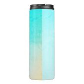 Kundenspezifische Logo von Ocean Blue Thermosbecher (Rückseite)