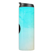 Kundenspezifische Logo von Ocean Blue Thermosbecher (Nach rechts gedreht)