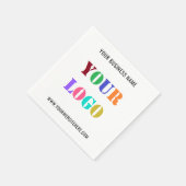 Kundenspezifische Logo-Werbeaktion für Unternehmen Serviette (Ecke)