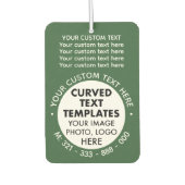 Kundenspezifische Logo-Werbeaktion GRÜNE KFZ-Fresh Autolufterfrischer (Vorderseite)