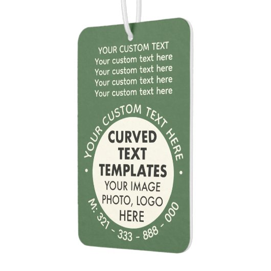 Kundenspezifische Logo-Werbeaktion GRÜNE KFZ-Fresh Autolufterfrischer (Links)