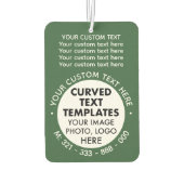 Kundenspezifische Logo-Werbeaktion GRÜNE KFZ-Fresh Autolufterfrischer (Rückseite)