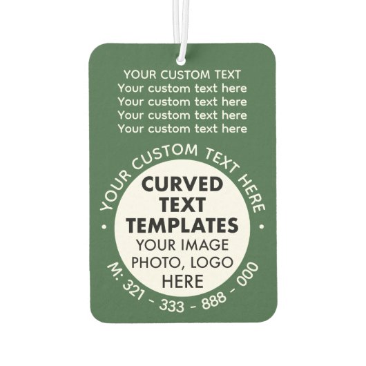 Kundenspezifische Logo-Werbeaktion GRÜNE KFZ-Fresh Autolufterfrischer (Rückseite)