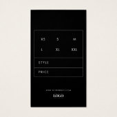 Kundenspezifische Logos Danke Business Closing Tag (Rückseite)