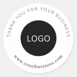 Kundenspezifische Logos Danke für Ihr Business Juw Runder Aufkleber