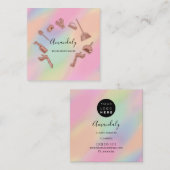 Kundenspezifische Logos für Reinigungsdienste im H Quadratische Visitenkarte (Vorne/Hinten)