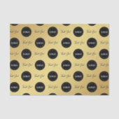 Kundenspezifische Logos für Unternehmen Vielen Dan Seidenpapier (Vorderseite)