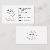 Kundenspezifische Logos, Kontakte und soziale Medi