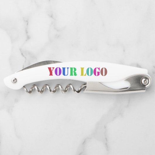 Kundenspezifische Logos oder Foto-Firmenkellner Kellnermesser (Rückseite)