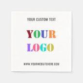 Kundenspezifische Logos oder Foto-Werbeaktionen - Serviette (Vorderseite)