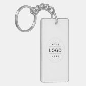 Kundenspezifische Logos und QR-Code Schlüsselanhänger (Vorderseite links)