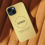Kundenspezifische Logos und Texte für die goldene  iPhone 13 Hülle<br><div class="desc">Mit diesem coolen iPhone-Gehäuse mit goldenem Farbverlauf,  benutzerdefiniertem Logo und Text können Sie Ihr Geschäft fördern. Fügen Sie einfach Ihre Daten hinzu,  indem Sie auf "Personalisieren" klicken.</div>
