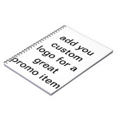 kundenspezifische Logozeitschriftenseiten mit Notizblock (Linke Seite)