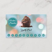 Kundenspezifische Loyalitätskarte Cupcake Bäckerei Treuekarte