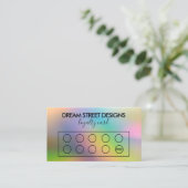 Kundenspezifische Loyalitätskarte Visitenkarte (Stehend Vorderseite)