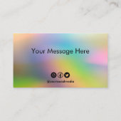 Kundenspezifische Loyalitätskarte Visitenkarte (Rückseite)