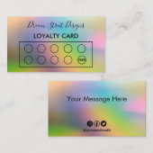 Kundenspezifische Loyalitätskarte Visitenkarte (Vorne/Hinten)