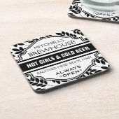 Kundenspezifische lustige getränkeuntersetzer (Linke Seite)