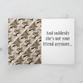 KUNDENSPEZIFISCHE lustige Gruß-Karte Karte (Innenseite)