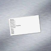 kundenspezifische magnetische Visitenkarte (Beispiel)