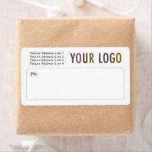 Kundenspezifische Mailing-Labels mit Firmenlogo