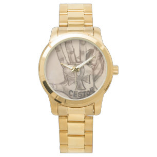 kundenspezifische Marke Golduhr-FO-Männer. Armbanduhr