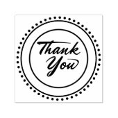 Kundenspezifische Markenbezeichnung Danke | Elegan Permastempel (Design)