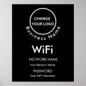 Kundenspezifische Markenbezeichnungen Wifi-Details Poster (Vorne)