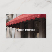 Kundenspezifische Markisen und Canopies - Verkaufs Visitenkarte (Rückseite)