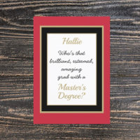 Kundenspezifische Master-Grade Glückwunschkarte