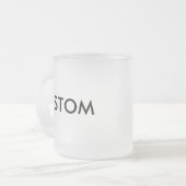 Kundenspezifische mattierte Tasse des Glas-10oz (Vorderseite Links)