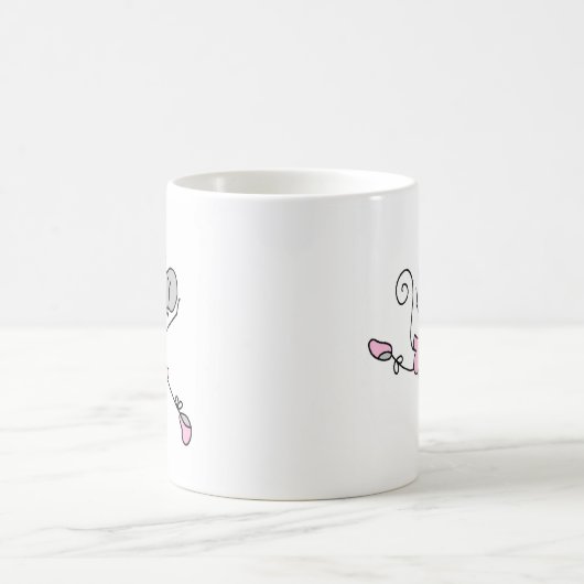 Kundenspezifische Mäuseballerina-Tasse Kaffeetasse (Mittel)
