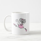 Kundenspezifische Mäuseballerina-Tasse Kaffeetasse (Links)