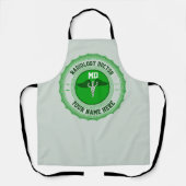 Kundenspezifische MD-Spezialität Caduceus Radiolog Schürze (Vorderseite)