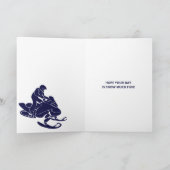 Kundenspezifische Meldung für Schneemobil und Berg Karte (Innenseite)