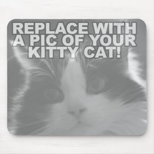 Kundenspezifische Miezekatze-Katze Mousepad (Vorne)