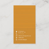 Kundenspezifische Minimal-Monogram-Visitenkarte Visitenkarte (Rückseite)