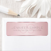 Kundenspezifische Mit Monogramm Rose Gold Rücksend (Insitu)