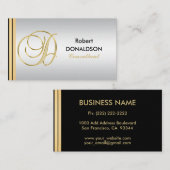 Kundenspezifische mit Monogramm Visitenkarte (Vorne/Hinten)