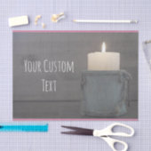 Kundenspezifische Mitteilungs-Kerze Seidenpapier (Handwerk)