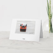 Kundenspezifische Mitteilungs-Vintager Feiertagskarte (Rückseite)