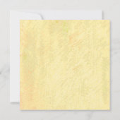 Kundenspezifische Mittelmeerolive u. gelbes Einladung (Rückseite)