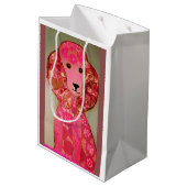 Kundenspezifische mittlere Geschenk-Tasche mit Mittlere Geschenktüte (Rückseite Schrägansicht)