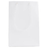 Kundenspezifische MITTLERE GLATTE Mittlere Geschenktüte (Vorderseite)