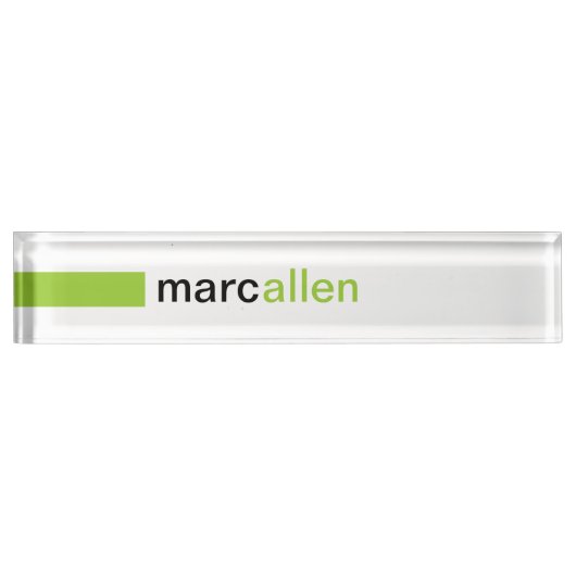 Kundenspezifische moderne 519 (WG) Namensplakette (Vorderseite)