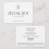 Kundenspezifische, moderne, einfache Business-Logo Mitteilungskarte (Vorne/Hinten)