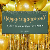 Kundenspezifische moderne Gold-Verlobung Banner