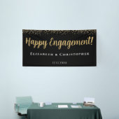 Kundenspezifische moderne Gold-Verlobung Banner (Messeveranstaltung)